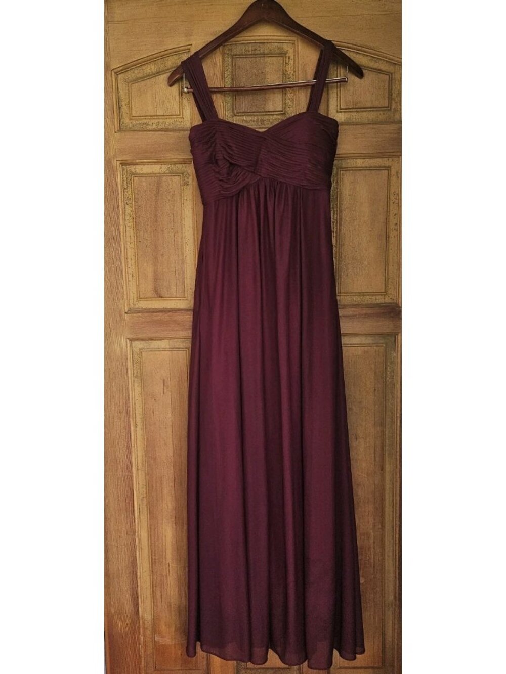 Birdy Grey Womens Size M Maria Cabernet Color Long Formal Bridesmaid Gown Dress